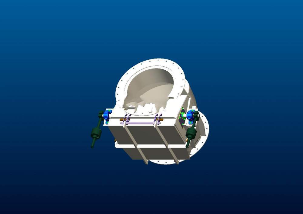 翻板阀3D模型