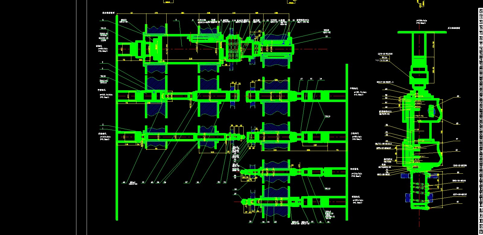 ZH1105柴油机气缸体三面粗镗组合机床设计（左主轴箱设计）