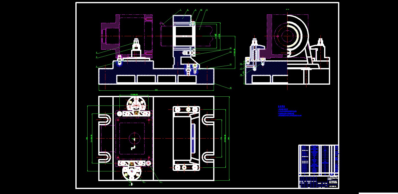AVC1200电机座的工艺及其镗孔夹具设计