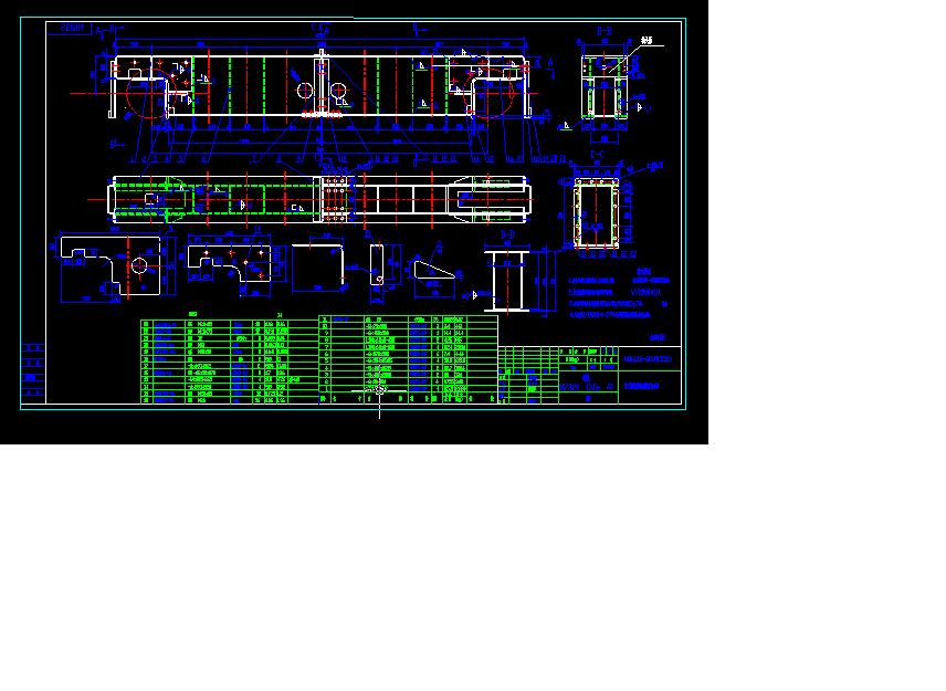起重机端梁图纸