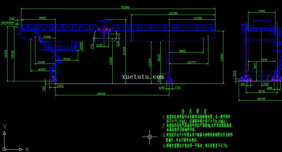 80-20t吊钩双梁门式起重机