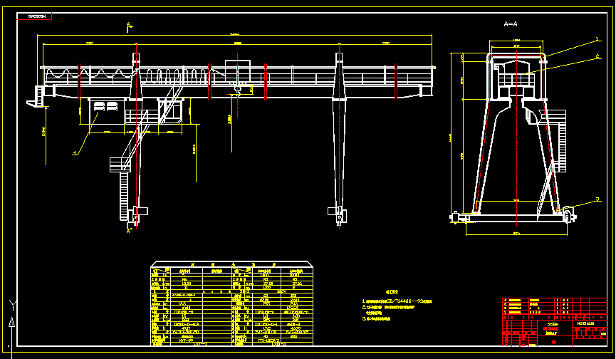 5吨18米和22米A型龙门起重机
