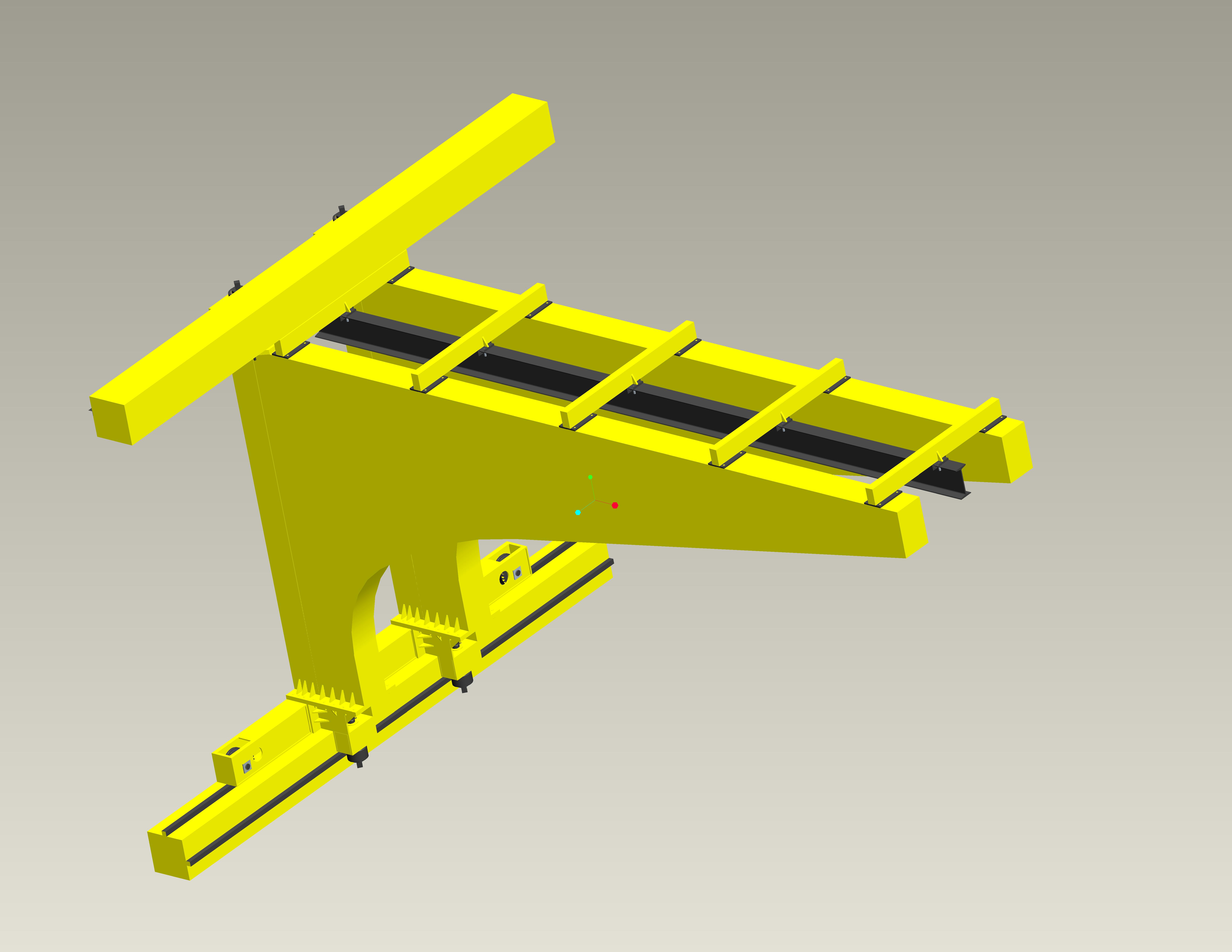 3t壁行起重机总装配图