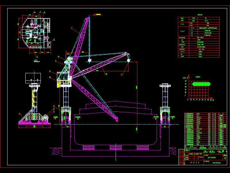 浮船坞门座起重机