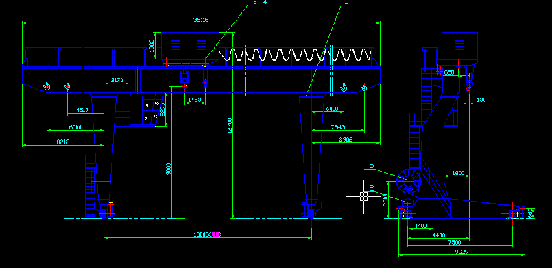 单主梁吊钩门式起重机