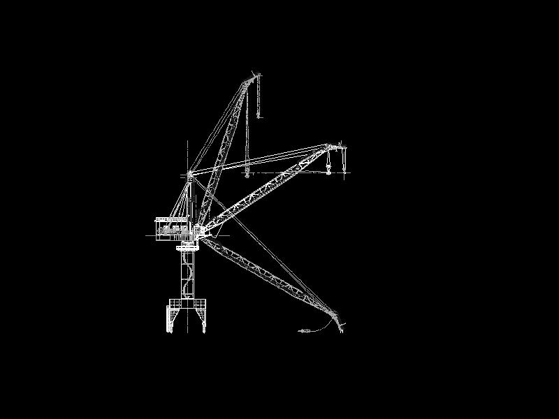 100吨门座起重机总图