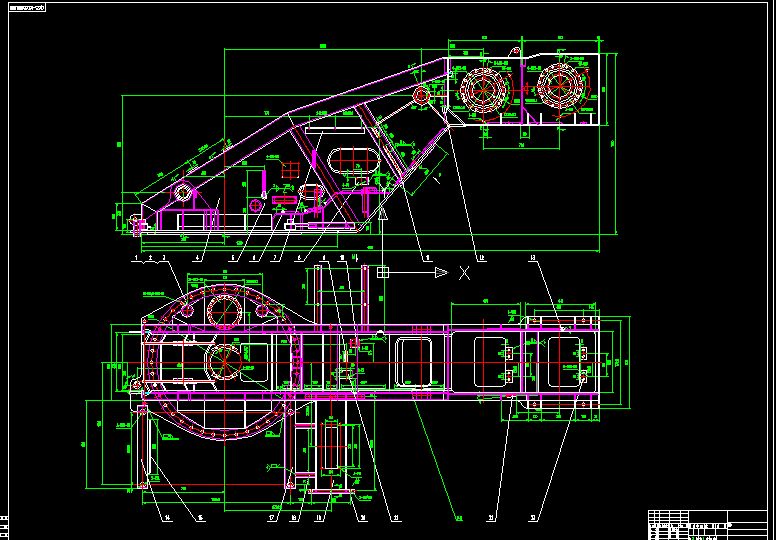汽车起重机转台总图