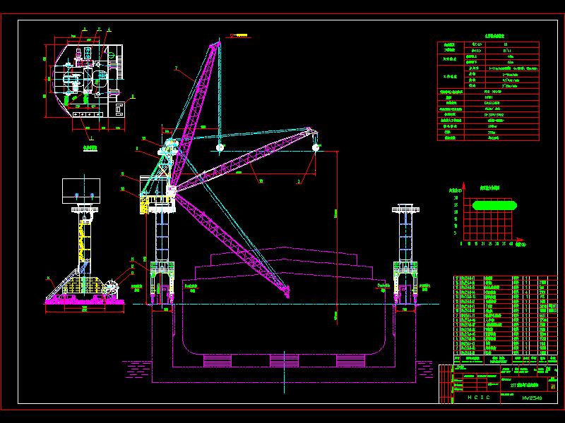 25T 浮船坞门座起重机