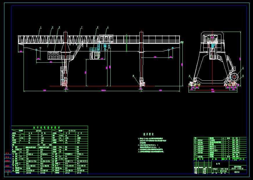 双梁门式起重机MG2540