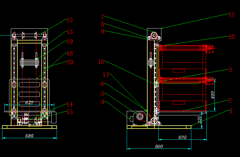 小型升降输送机