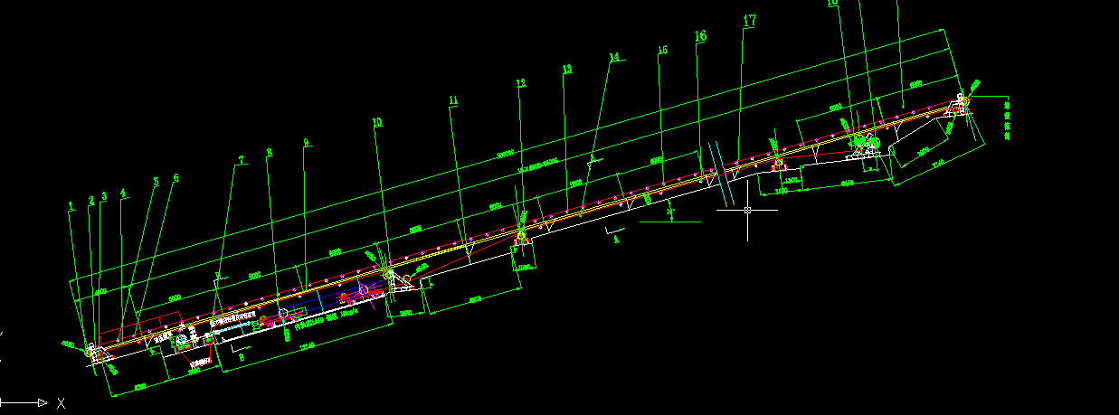 DTⅡ型固定式带式输送机设计总图（毕业设计）