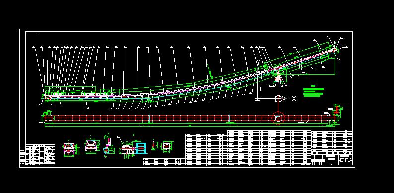 B=1600的DTⅡA型带式输送机订货图
