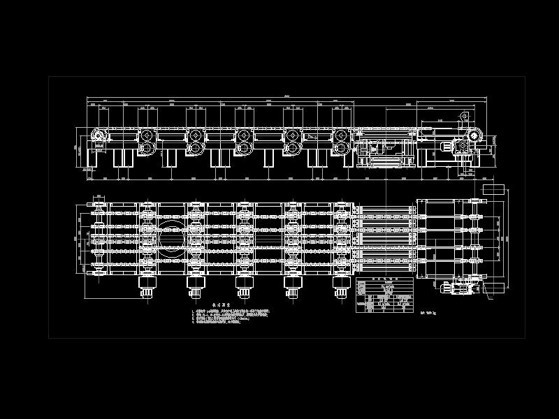 电极烧罐链式输送机总图