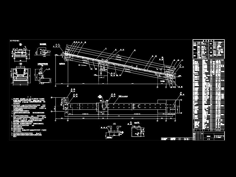 矸石胶带输送机装配图