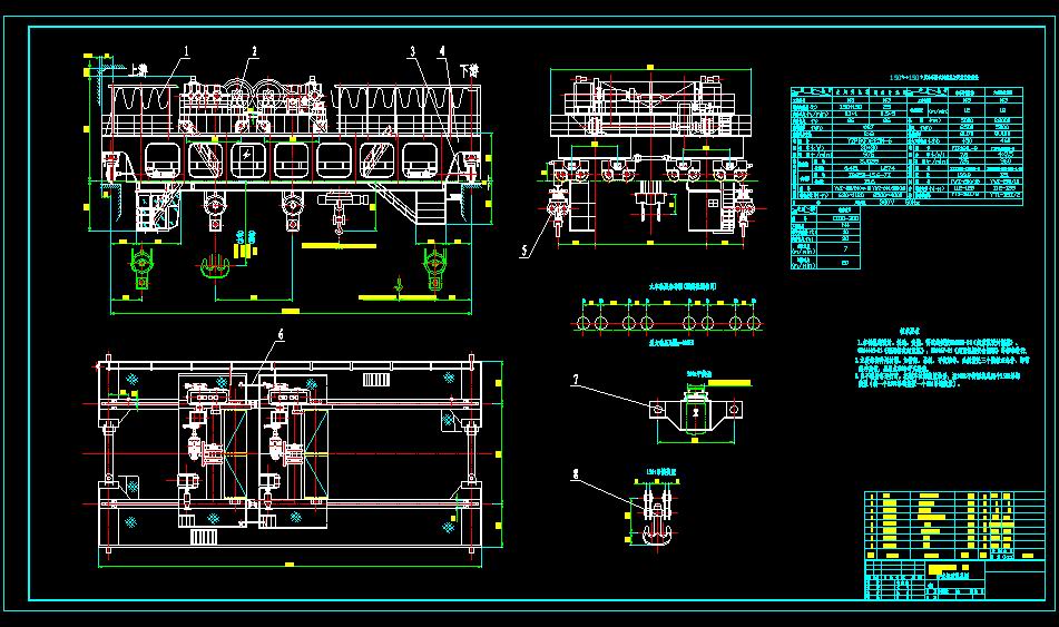 150+150-25吨副钩某水电站桥式起重机图