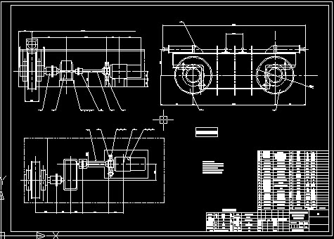 桥式起重机大车运行机构部件图