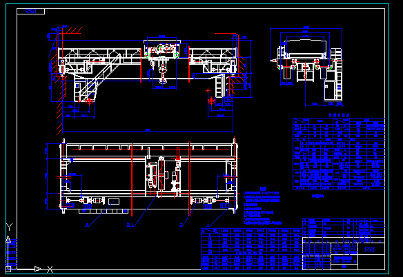 QD型吊钩桥式起重机总图