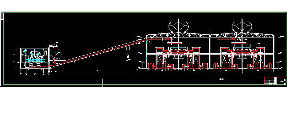 皮带机设计时的工艺图