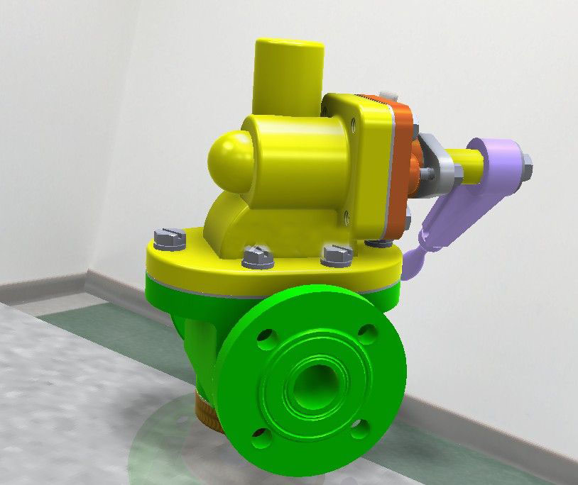 手动快速阀3D模型