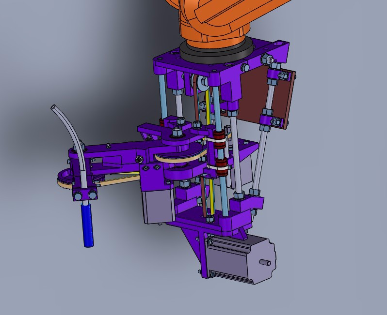多角度机器人点胶设备3D模型