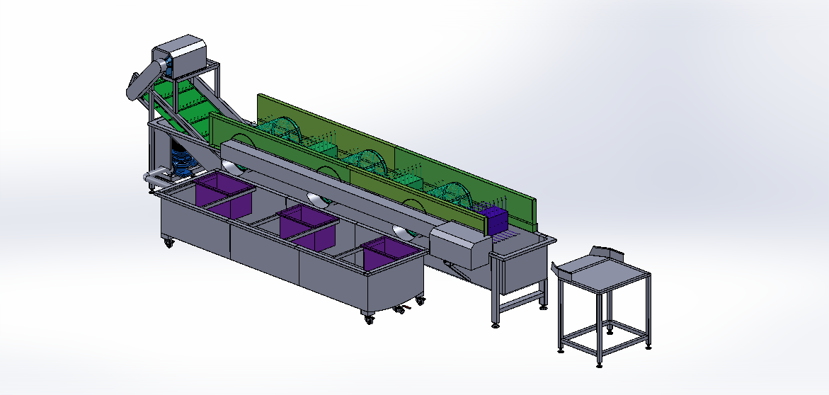 食品豆芽清洗机3D模型