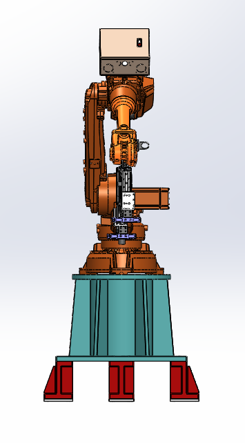机械手抓取-双夹爪机构-AAB机械手3D模型