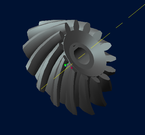 弧形锥齿轮模型3D模型（2）