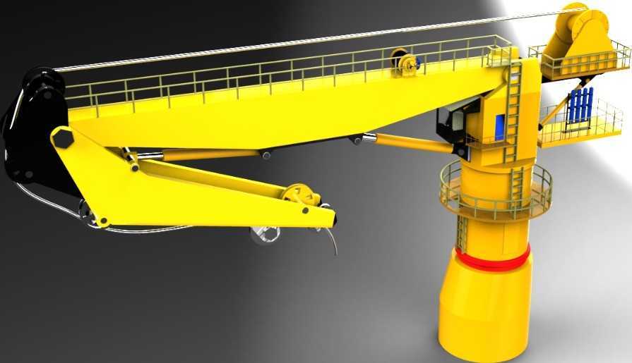 16米折臂式起重机（PROE设计）3D模型（2）