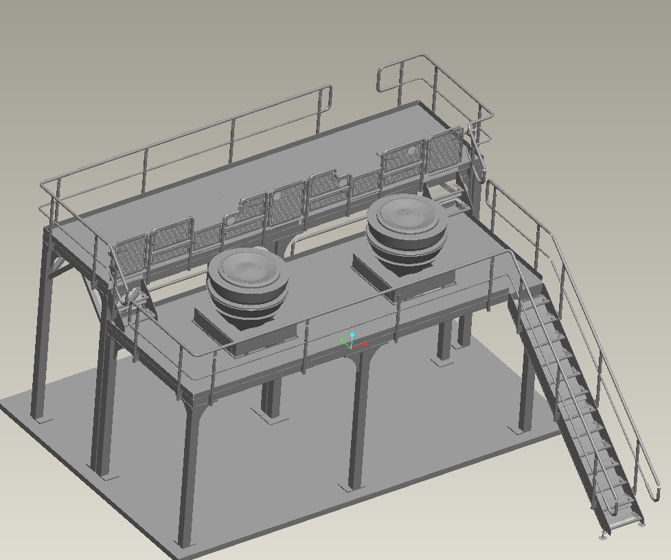 食品加工厂工作站台3D模型(2)