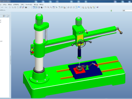 半自动钻床设计3D三维文件3D模型