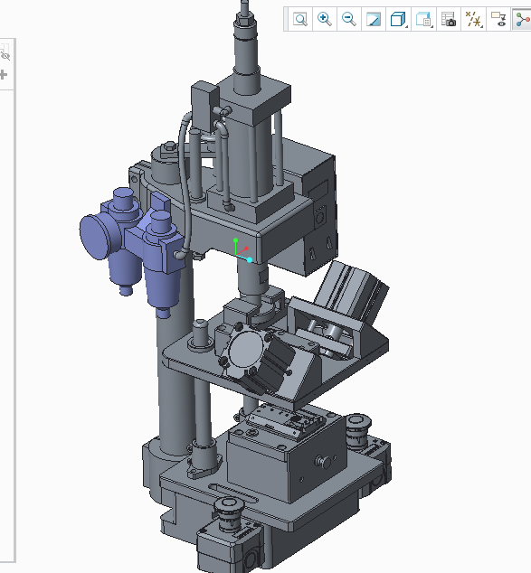 RXC-R底盖斜面孔冲孔治具3D模型