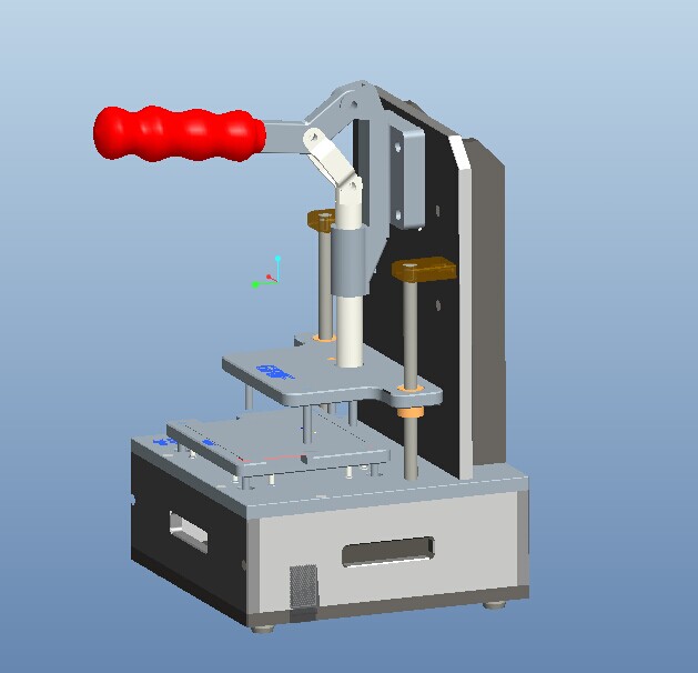 IC在线烧录治具3D模型