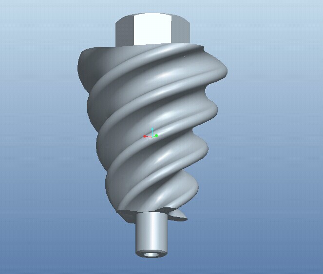 绞肉机螺钉3D模型