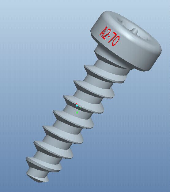 内梅花自攻钉3D模型