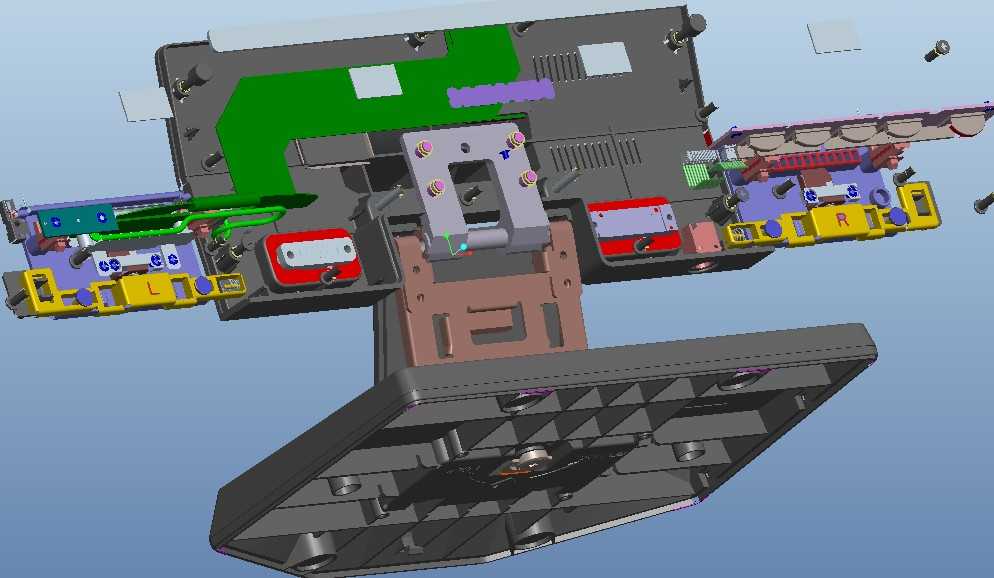形状复杂的支架（PROE设计）3D模型