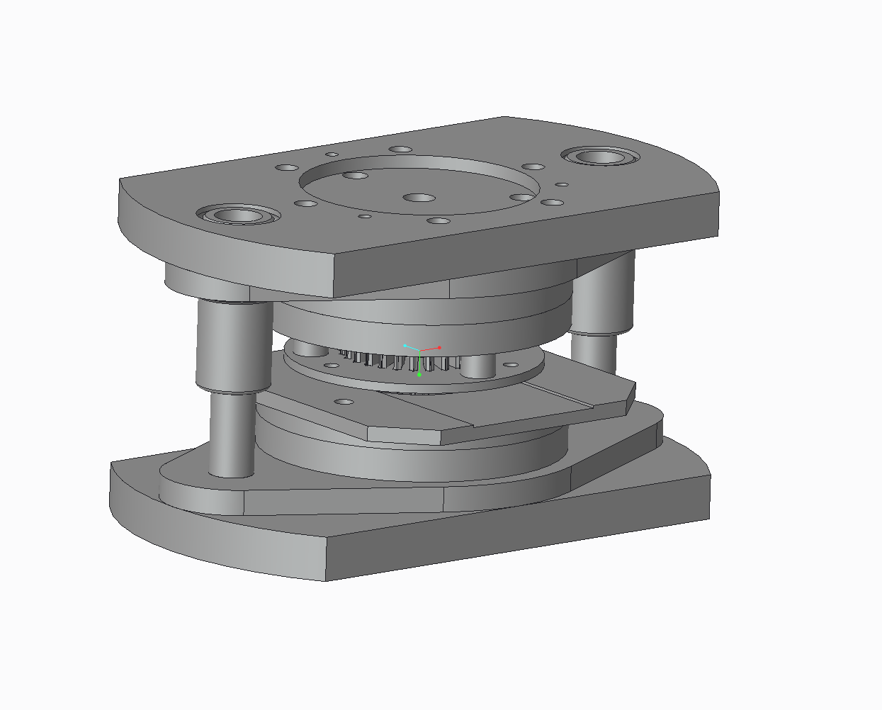 定子转子复冲模（五金冲压模具）3D模型