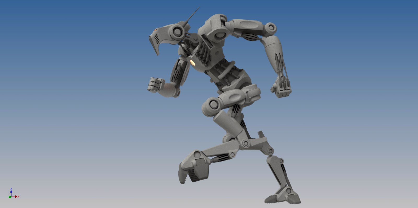 外星机器人骨架3D图纸3D模型（3）