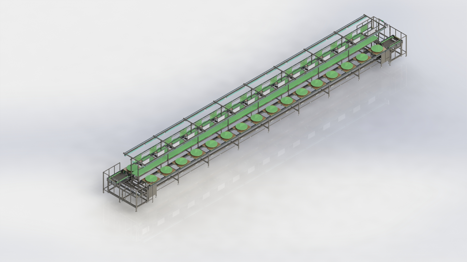 单层倍速链组装线设备3D模型（2）