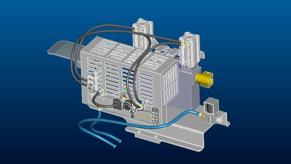 松下焊接机器人送丝机3D模型