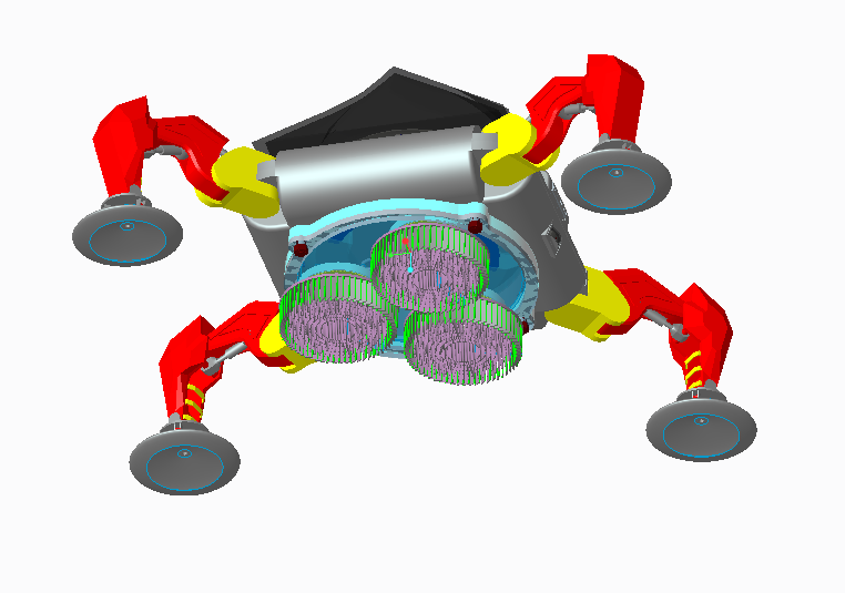 全自动幕墙清洗机器人、蜘蛛清道夫3D模型(2)