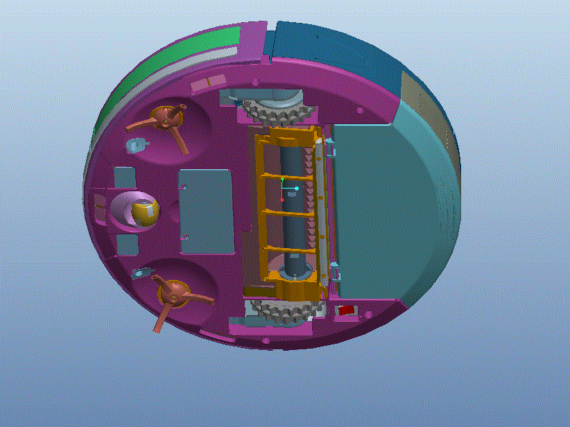 智能扫地机器人3D模型