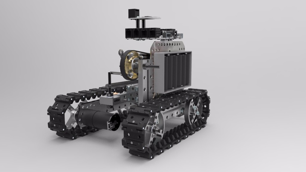 小型履带坦克机器人3D图纸3D模型（3）