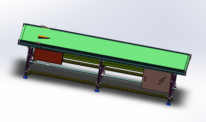 传送带皮带线设备3D模型