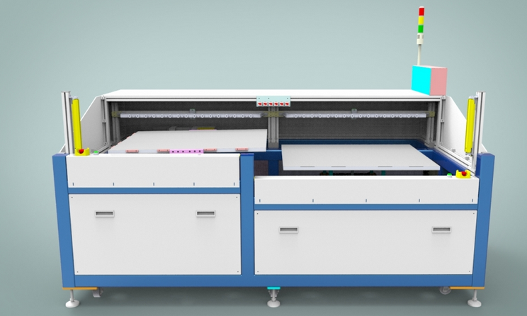 大尺寸玻璃翻转机设备3D模型
