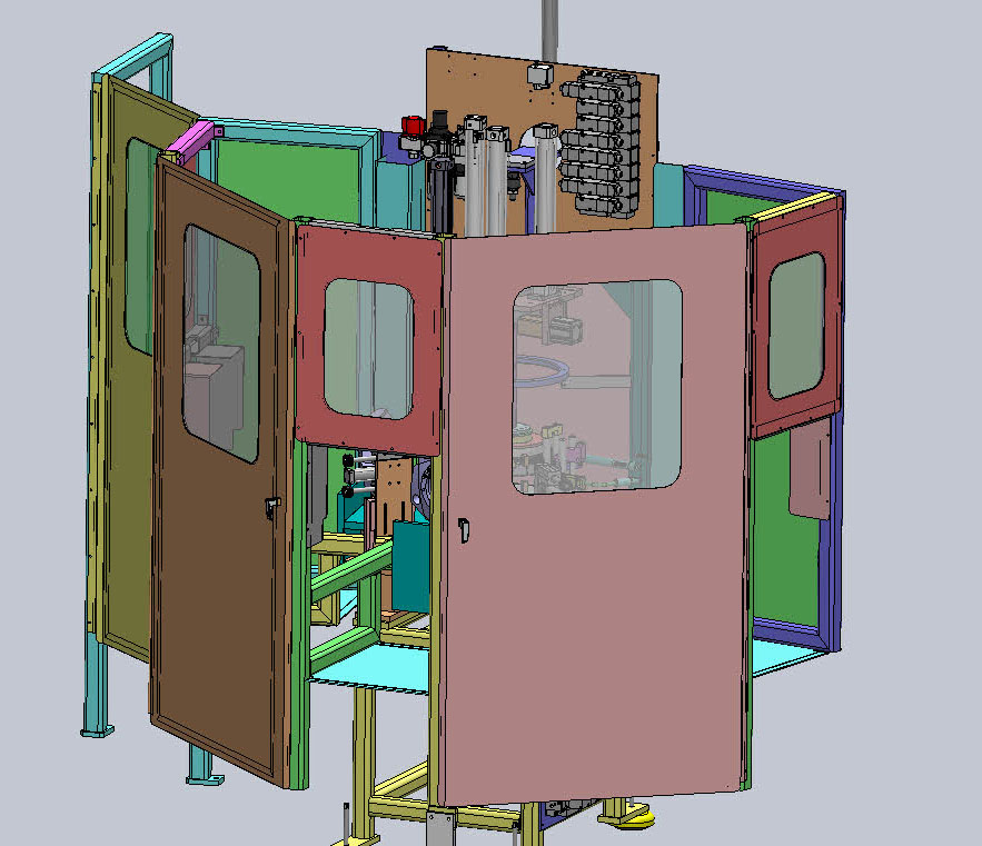 定子支撑架组装机3D模型（2）