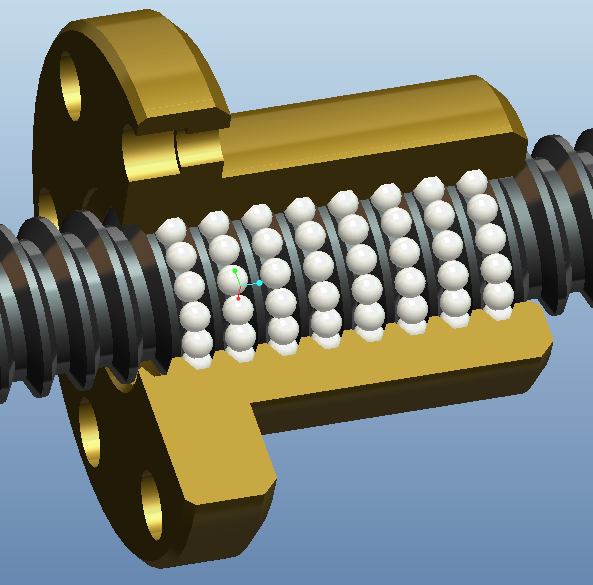 滚珠丝杠螺母副3D模型（2）