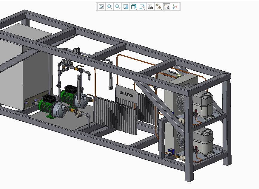 钢结构用冷水机3D模型（2）