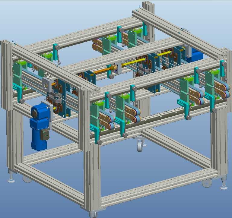 高速输送机设备（PROE设计）3D模型