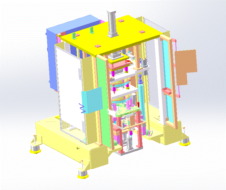 大型定子组装机设备3D模型