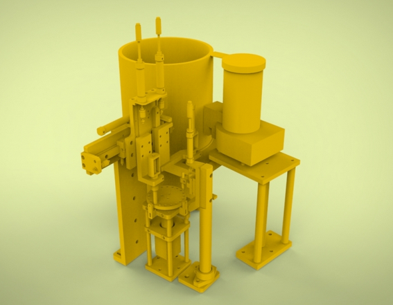 弹簧分离及上料机设备3D模型